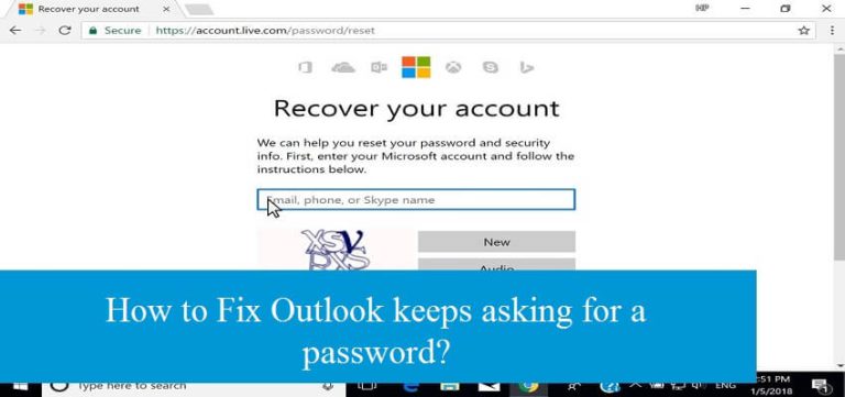 outlook not asking for password